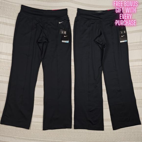 Nike Dri-Fit Flare Training Yoga Pants 2-Pack Black Size S Short NWT - Picture 1 of 9
